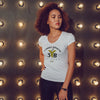 3YB™ HOUSE QUEEN GOLD V-NECK TEE